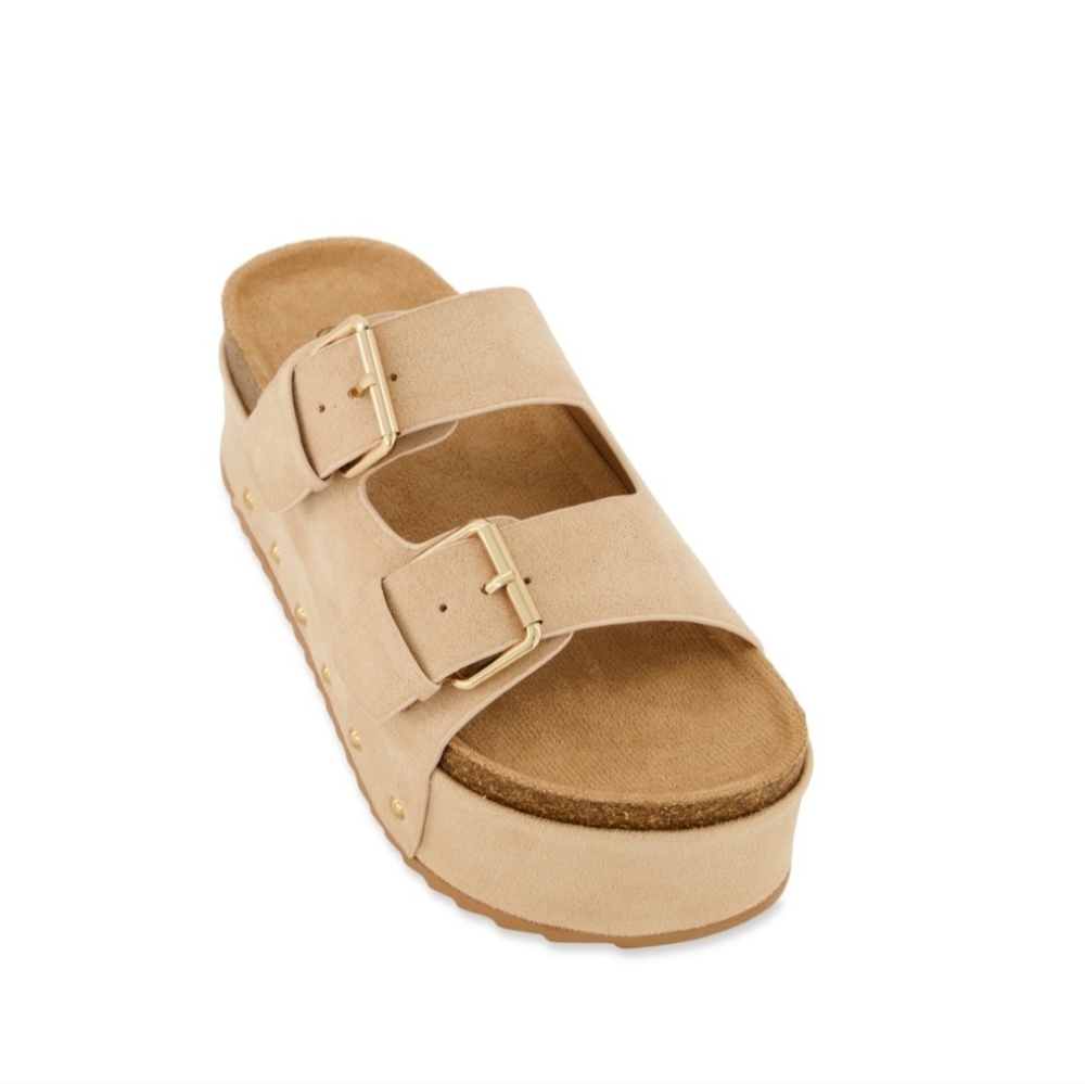 Platform slide sandals